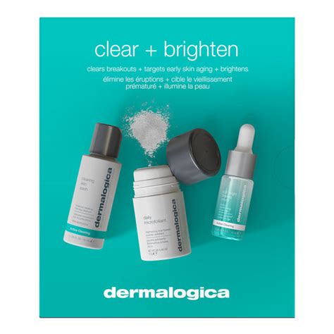 dermalogica clear and brighten kit.